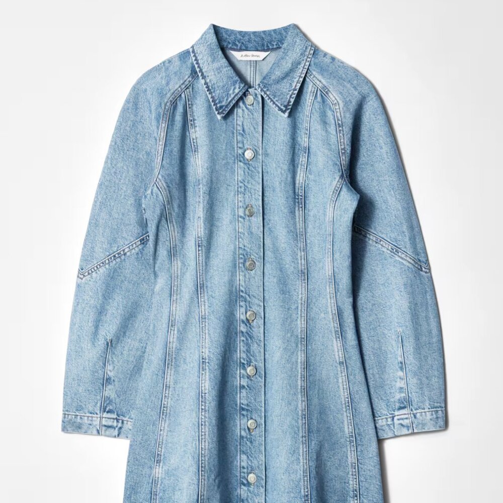 Denim Shirt Mini Dress